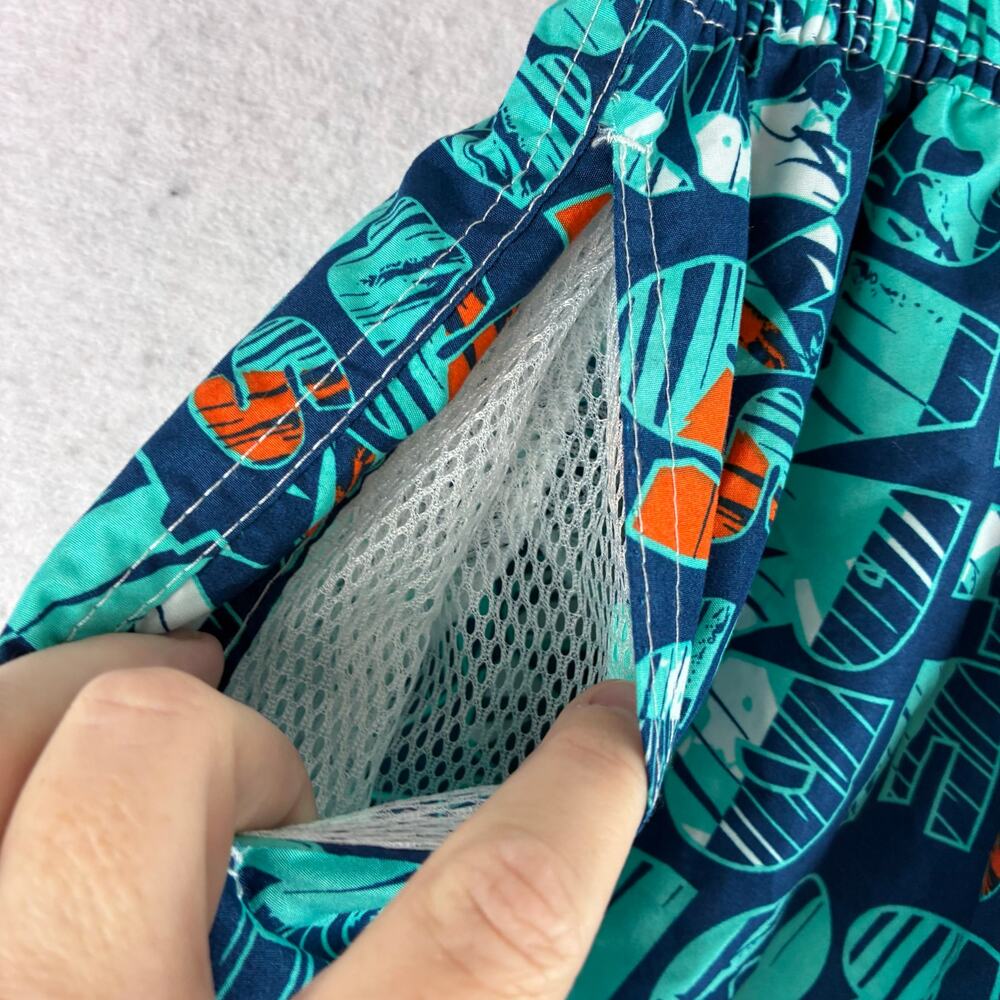 Hollister Swimsuit Board Shorts Mens Large Skate Board Print Vibrant Surf Pool - Picture 7 of 9